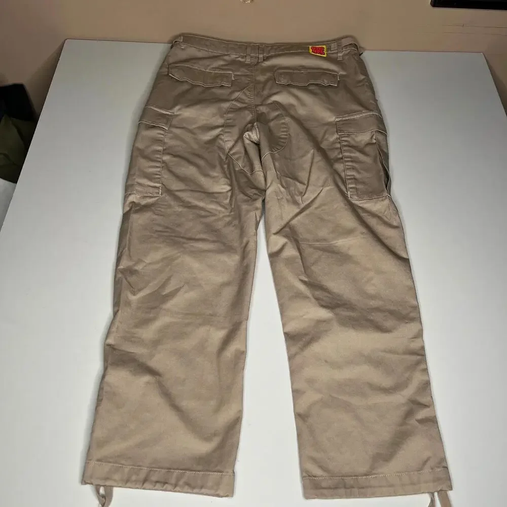 Empyre Cream Cargo Pants Mens 32 Straight Leg Skate‎ Streetwear Utility